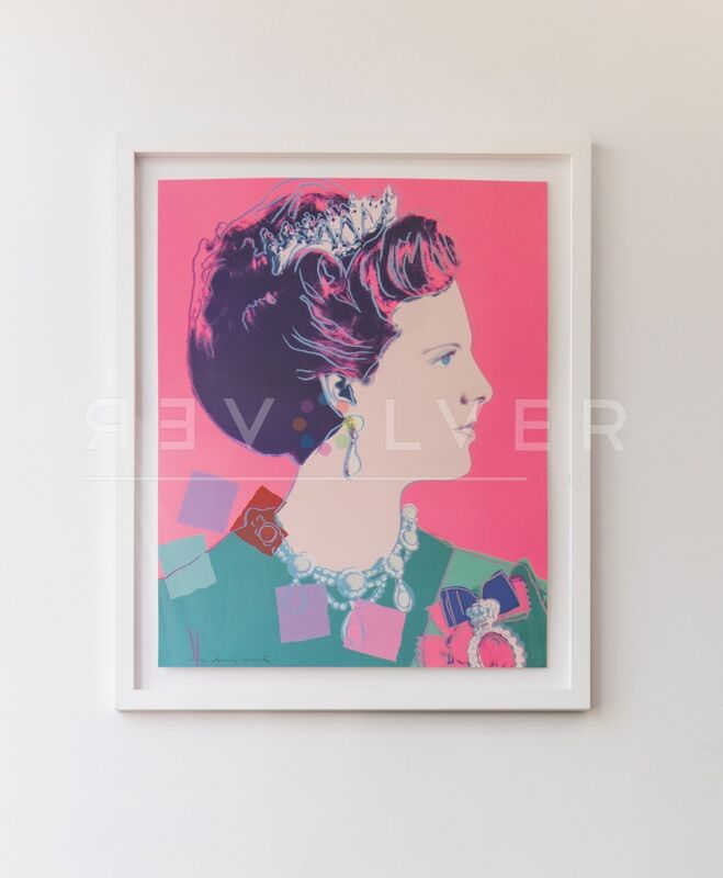 Andy Warhol, ‘Queen Margrethe II of Denmark (FS II.345)’, 1985, Print, Screenprint on Lenox Musem Board with Diamond Dust, Revolver Gallery