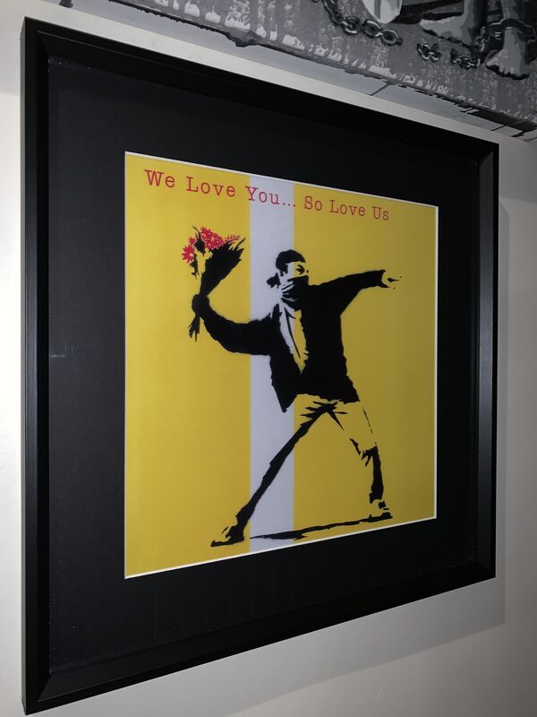 Banksy, ‘We Love You... So Love Us’, 2000, Ephemera or Merchandise, Screen printing on card, Gallery 55 TLV
