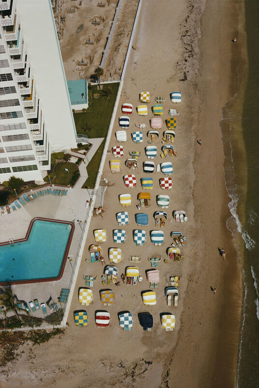 Slim Aarons, ‘Fort Lauderdale Beach Aerial’, 1970, Photography, C print, IFAC Arts