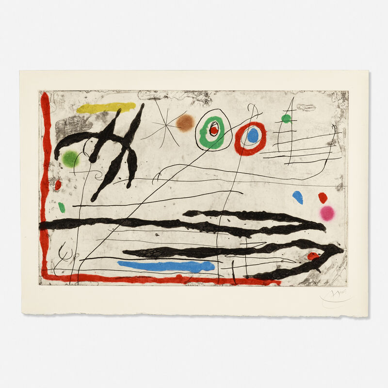 Joan Miró, ‘Trace Sur La Paroi I’, 1967, Print, Etching, aquatint and carborundum in colors on Mandeure rag paper, Rago/Wright/LAMA