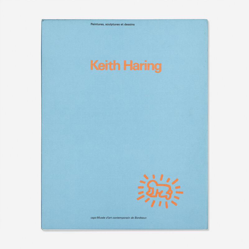 Keith Haring, ‘Drawing in exhibition catalog from CAPC Museum of Contemporary Art, Bordeaux, France’, 1985, Drawing, Collage or other Work on Paper, Marker on first page, Rago/Wright/LAMA