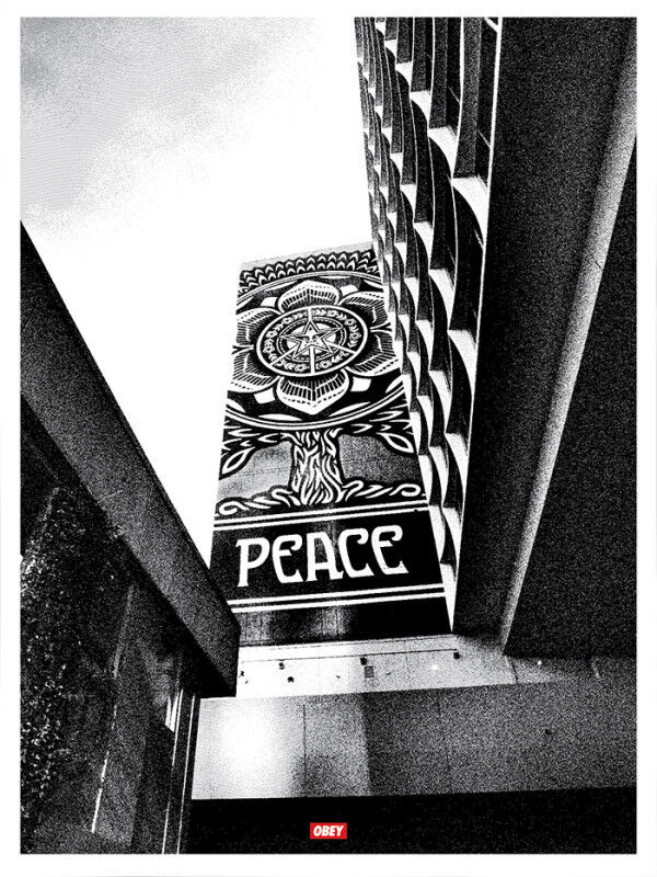 Shepard Fairey, ‘Cover to Overt Peace Tree Silver’, 2015, Print, Paper, Gallery 55 TLV