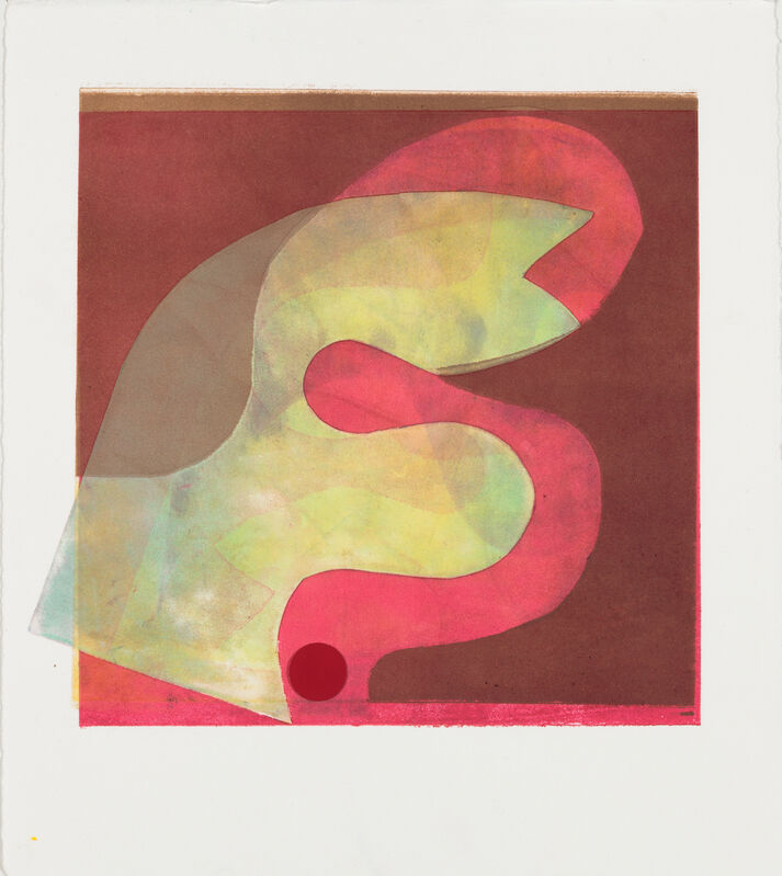 Barbara Lubliner, ‘in Glove Squeeze’, 2018, Print, Monoprint with collage on white BFK Rives printmaking paper, SHIM Art Network
