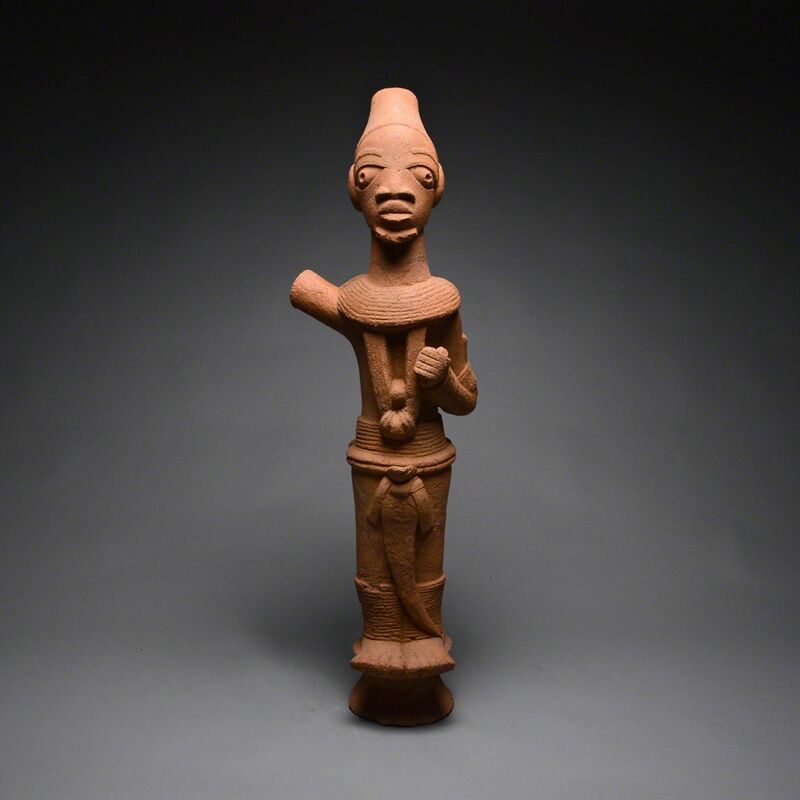 Guinea Coast, Nigeria, Nok region, 7th century BC-3rd century AD, ‘Nok Terracotta Figure’, c. 300 B.C. to 200 A.D., Sculpture, Terracotta, Barakat Gallery