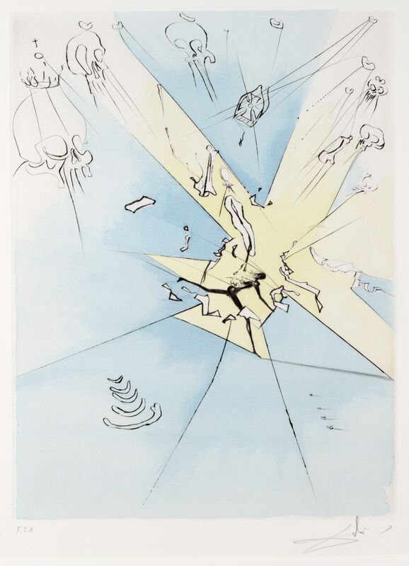 Salvador Dalí, ‘Une Entree Fracassante Aux U.S.A. from Apres 50 Ans du Surrealisme’, Print, Drypoint, Dallas Museum of Art