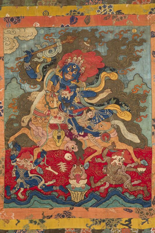 ‘Magzor Gyalmo, the Queen Who Repels Armies’, 18th century, Textile Arts, Textile, Rubin Museum of Art