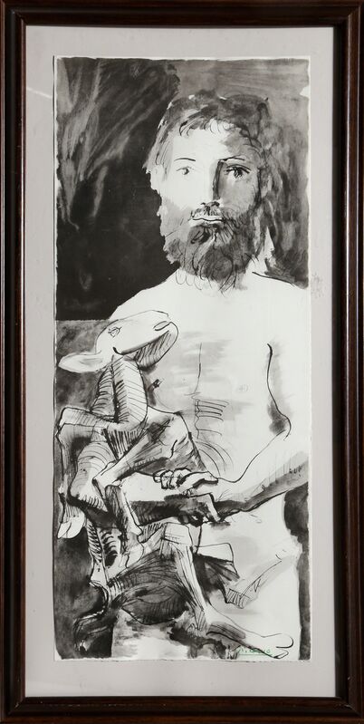 Pablo Picasso, ‘Etude pour l'Homme au Mouton from the portfolio "La Flute Double" ’, 1967, Print, Lithograph, RoGallery