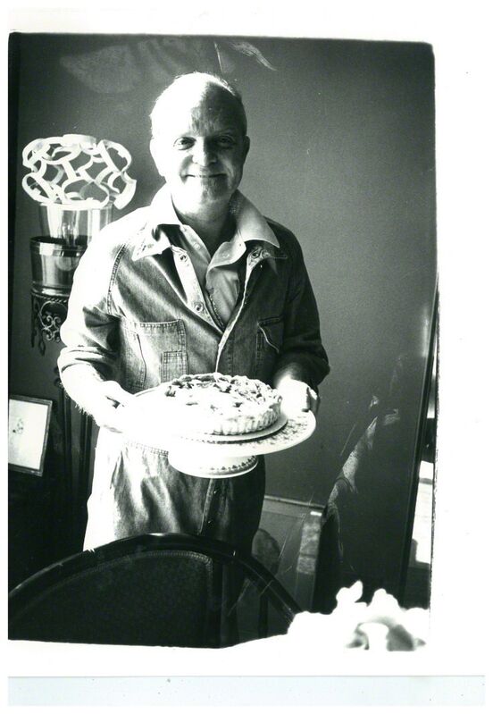 Andy Warhol, ‘Truman Capote (with the birthday cake "he made")’, ca. 1980, Photography, Silver Gelatin Print, Hedges Projects