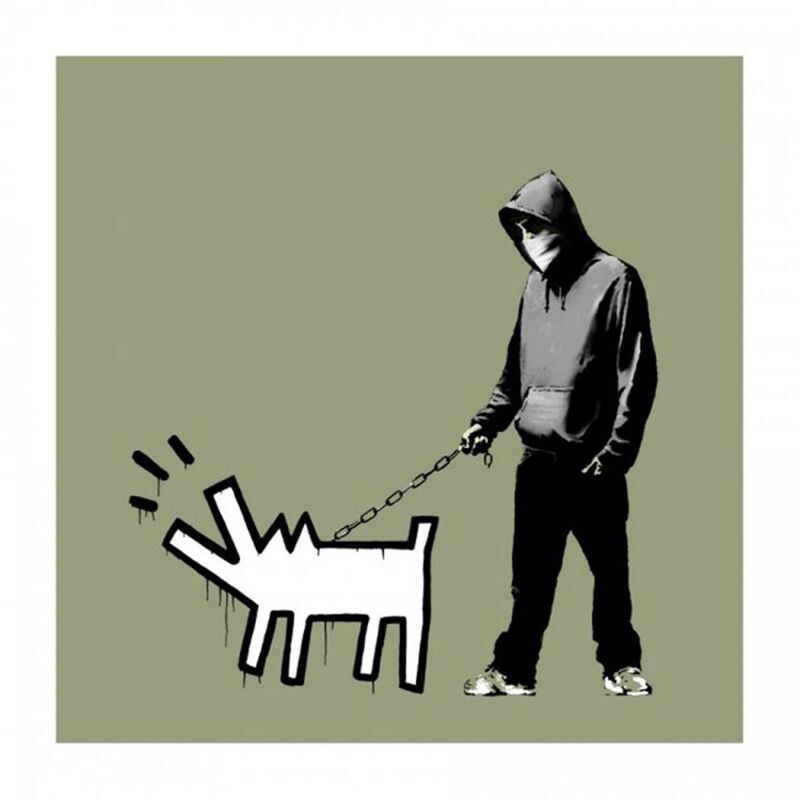 Banksy, ‘Choose Your Weapon (Olive) - Signed ’, 2010, Print, Screen print on paper, Hang-Up Gallery