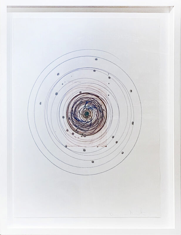 Damien Hirst, ‘Spin Me Right Round (Unique)’, 2002, Drawing, Collage or other Work on Paper, Mixed media, acrylic, crayon, printers inks & pencil on paper, DTR Modern Galleries