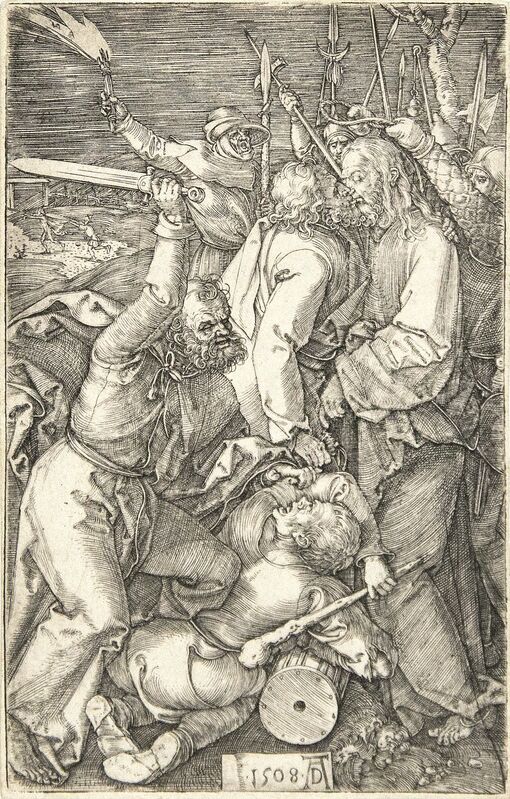 Albrecht Dürer, ‘Betrayal of Christ (from the Engraved Passion)’, 1508, Print, Original engraving, Heather James Fine Art Gallery Auction