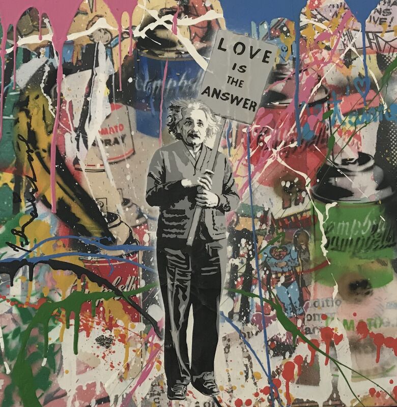 Mr. Brainwash, ‘Einstein’, 2016, Painting, Mixed on canvas, Proyecto H / Galería Hispánica