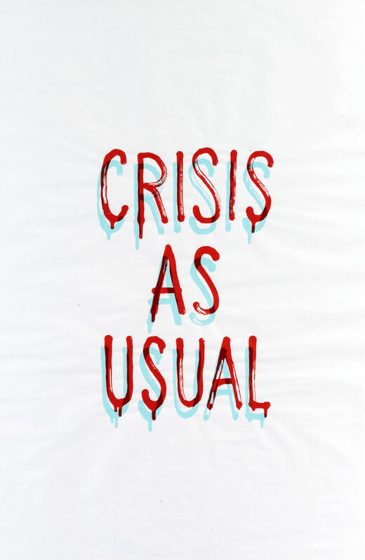 Banksy, ‘Crisis As Usual’, 2019, Print, GDP screen print on 50gsm paper, Tate Ward Auctions