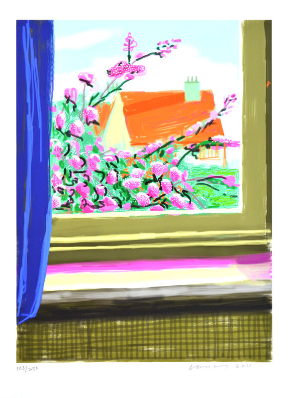 David Hockney, ‘My Window ‘No. 778’, 23rd December 2010’, 2010, Print, IPad drawing, Inkjet print, Shapero Modern