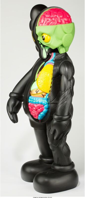 KAWS, ‘4 foot dissected companion (black)’, 2009, Other, Vinyl, Heritage Auctions