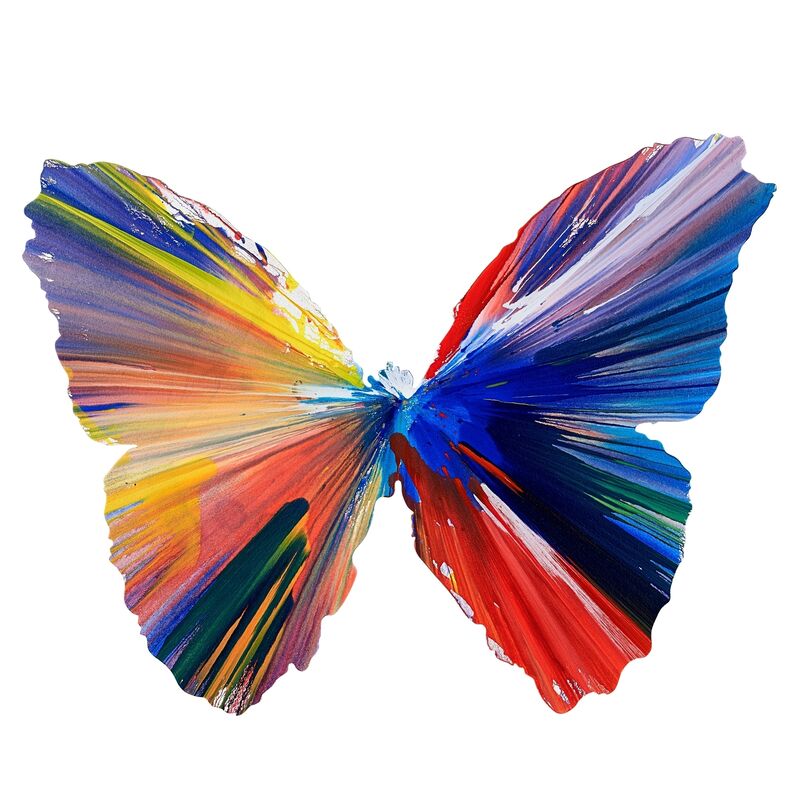 Damien Hirst, ‘Butterfly Spin Painting’, 2009, Painting, Acrylic on paper, Omer Tiroche Gallery