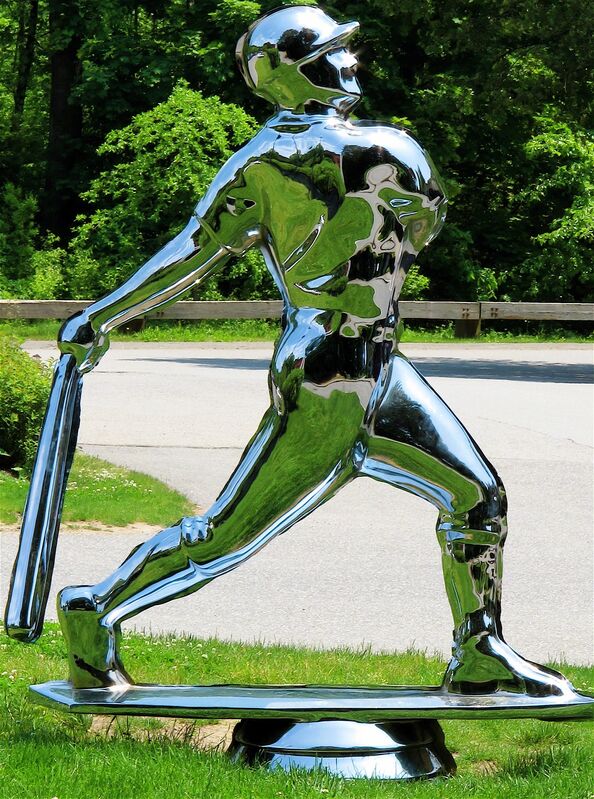 Yoram Wolberger, ‘TROPHY #1 (Baseball)’, 2008, Sculpture, Cast stainless steel, Mark Moore Fine Art