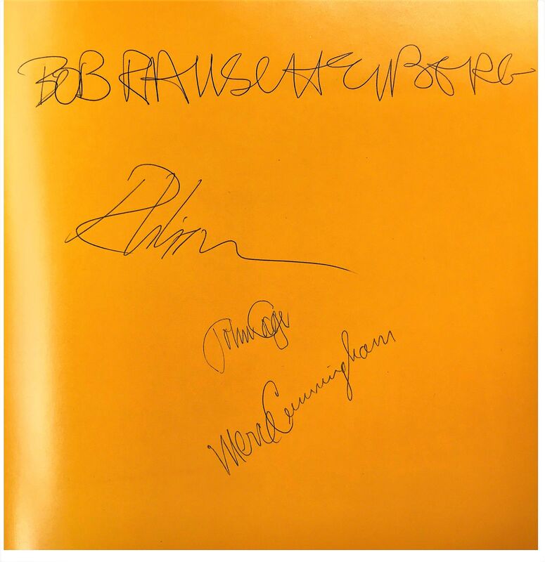 Robert Rauschenberg, ‘"Poets of the Cities New York and San Francisco 1950-1965", Signed by Robert Rauschenberg, John Cage, Merce Cunningham’, 1974, Ephemera or Merchandise, Ink on paper, VINCE fine arts/ephemera