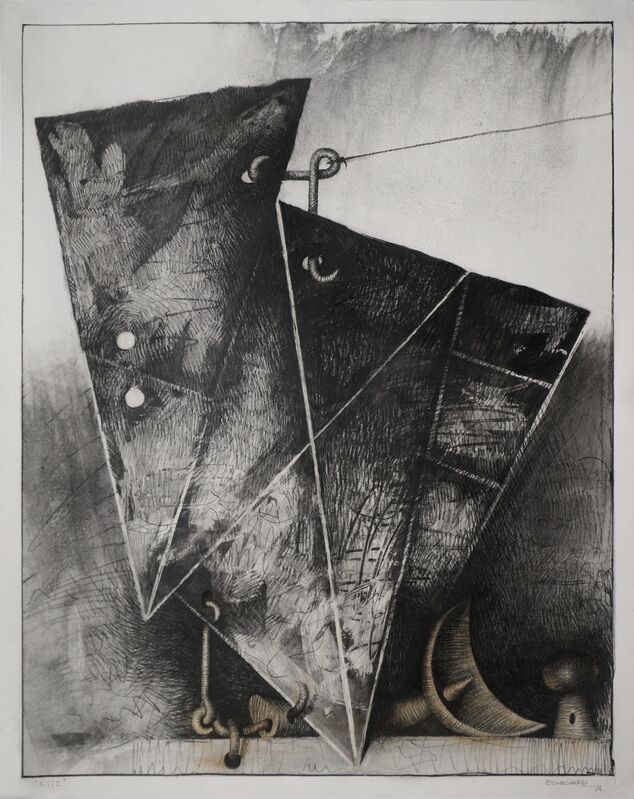 Marcelo Bonevardi, ‘Kite’, 1974, Drawing, Collage or other Work on Paper, Watercolor and charcoal on paper, Leon Tovar Gallery