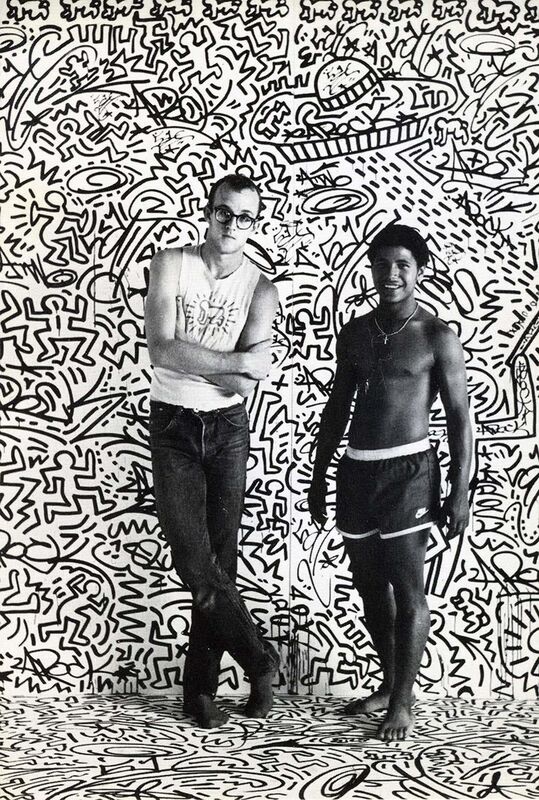 Keith Haring, ‘Keith Haring with LA2 (Keith Haring Tony Shafrazi announcement 1982)’, 1982, Ephemera or Merchandise, Off-set printed announcement, Lot 180 Gallery