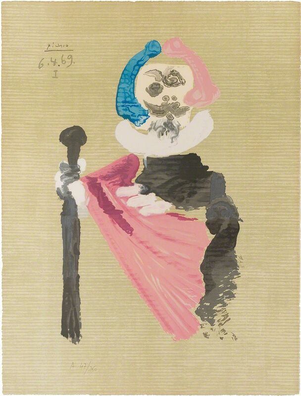 Pablo Picasso, ‘Imaginary Portrait’, 1969, Print, Color offset lithograph, Doyle