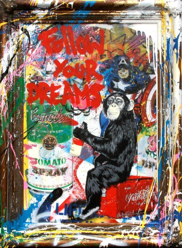 Mr. Brainwash, ‘Follow you Dreams’, 2020, Painting, Mixed media on Canvas, Kapopoulos Fine Arts