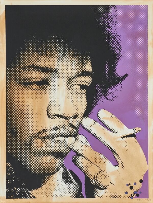 Mr. Brainwash, ‘Jimi Hendrix’, 2007, Print, Screenprint in colors, Rago/Wright/LAMA