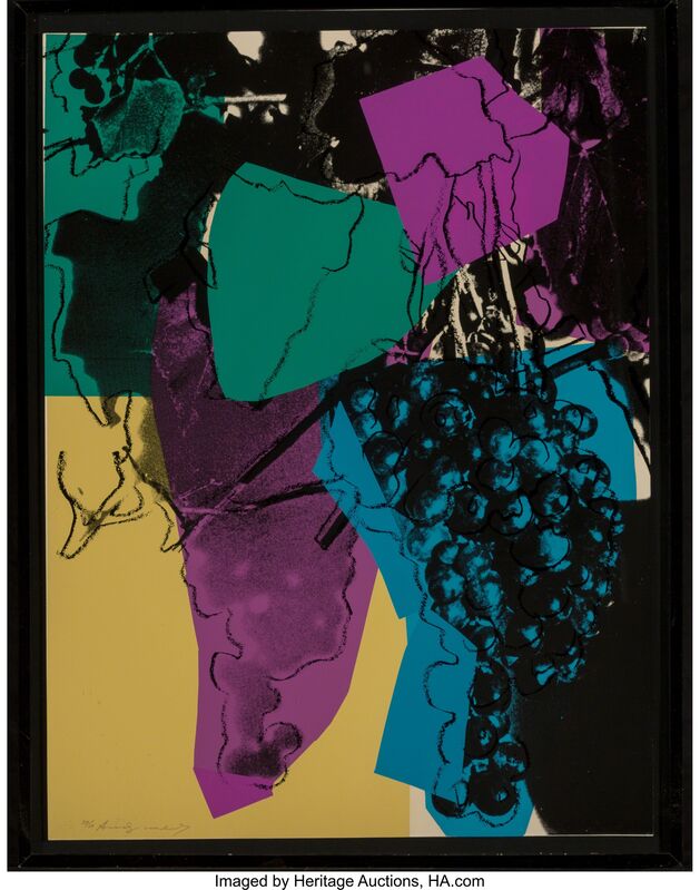 Andy Warhol, ‘Grapes’, 1979, Print, Screenprint in colors on Strathmore Bristol wove paper, Heritage Auctions