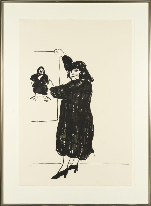 David Hockney, ‘Ann Looking At Her Picture (M.C.A.T. 235; T. 270)’, 1980, Print, Lithograph, on wove paper, Doyle