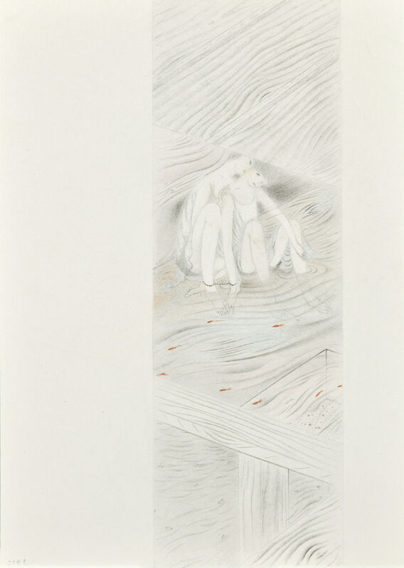 Tomoko Kashiki, ‘Whispering’, 2017, Painting, Pencil, coloured pencil, paper, Ota Fine Arts