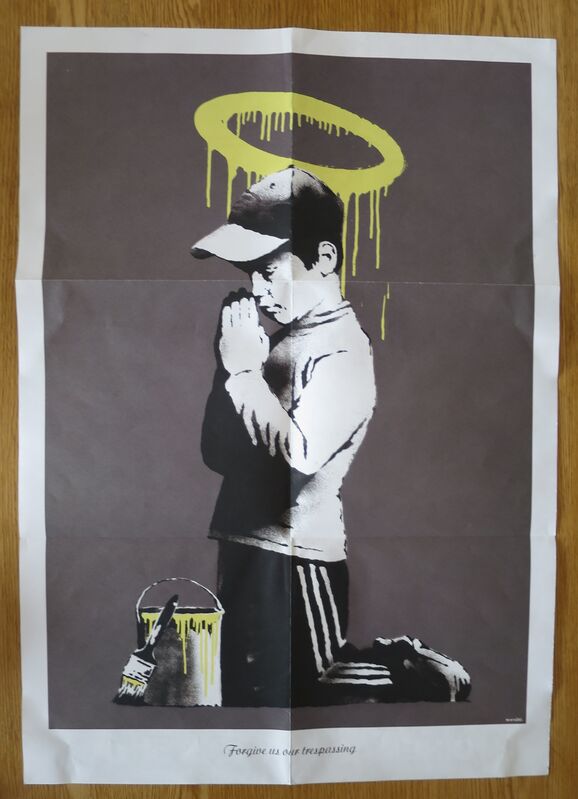 Banksy, ‘Banksy Forgive Us Our Trespassing’, 2010, Posters, Paper, Gallery 55 TLV