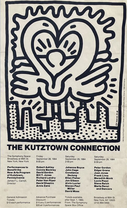 Keith Haring, ‘Keith Haring Kutztown Connection 1984 (Keith Haring prints posters)’, 1984, Posters, Offset printed, Lot 180 Gallery