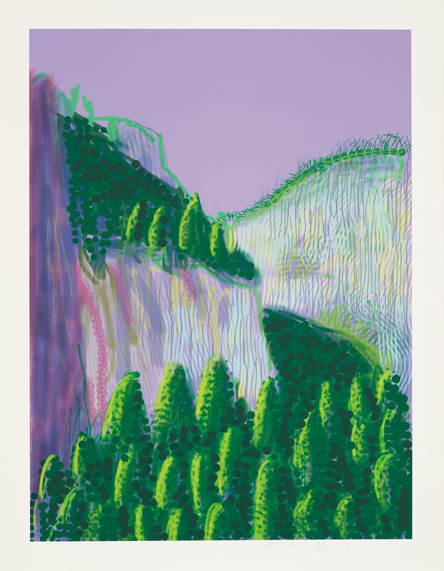 David Hockney, ‘Untitled No. 11, from The Yosemite Suite’, 2010, Print, IPad drawing in colours, printed on wove paper, with full margins., Phillips