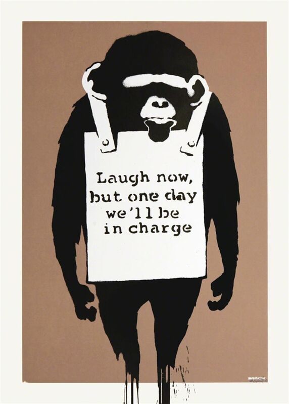 Banksy, ‘Laugh Now’, 2003, Print, Screenprint on paper, The Drang Gallery