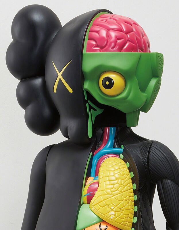 KAWS, ‘Four Foot Dissected Companion (Black)’, 2009, Design/Decorative Art, Painted cast vinyl, Phillips