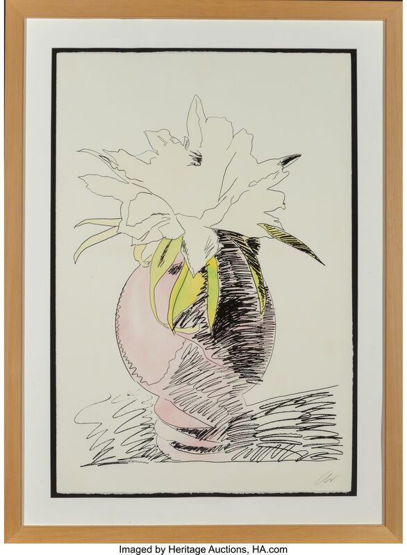 Andy Warhol, ‘Flowers (Hand-Colored)’, 1974, Print, Screenprint with handcoloring on Arches paper, Heritage Auctions