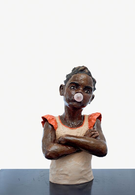 Elisabeth Lincot, ‘Bulleuse #3’, 2019, Sculpture, Glazed ceramic, engobe and borosilicate glass, Antonine Catzéflis
