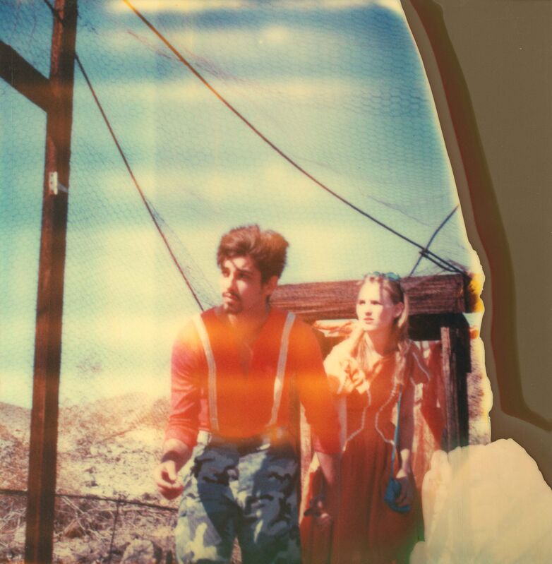 Stefanie Schneider, ‘Haley and the Bird Man (Haley and the Birds)’, 2013, Photography, Analog C-Print based on a Polaroid, hand-printed by the artist on Fuji Crystal Archive Paper, not mounted., Instantdreams