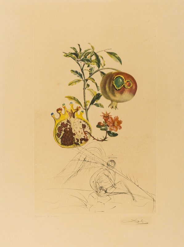 Salvador Dalí, ‘Grenade et l'ange (Field 69-11L; M&L 355e)’, 1969, Print, Lithograph printed in colours with etching and embossing, Forum Auctions
