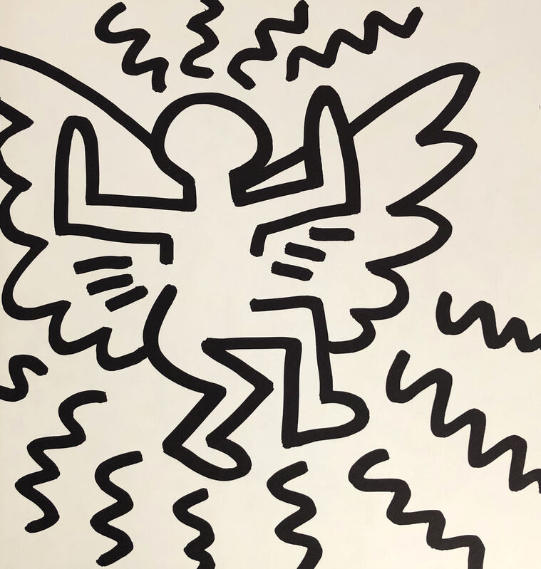 Keith Haring, ‘Keith Haring (untitled) Flying Angel lithograph 1982’, 1982, Print, Offset lithograph, Lot 180 Gallery
