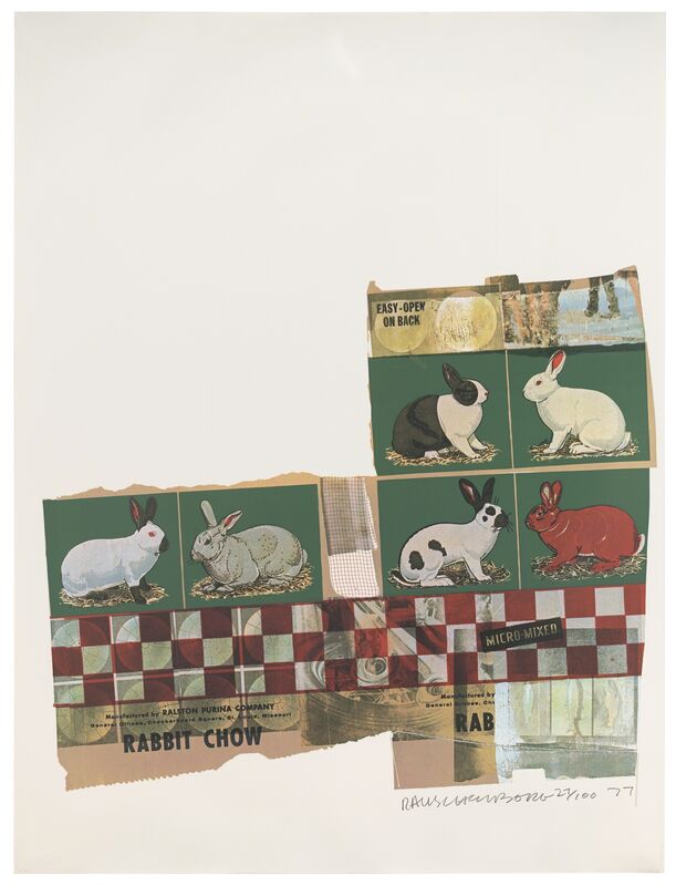 Robert Rauschenberg, ‘Rabbit Chow (Chow Bags)’, 1977, Print, Screen print with plastic
thread, San Francisco Museum of Modern Art (SFMOMA) 