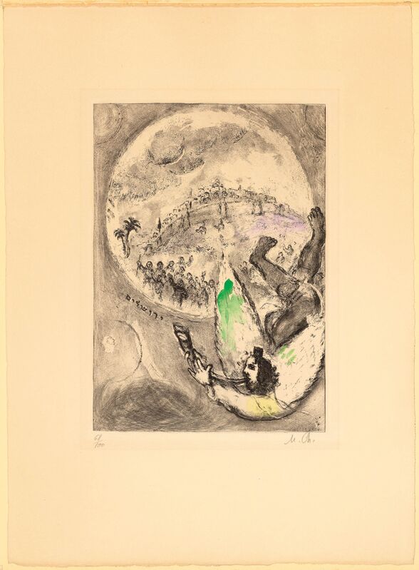 Marc Chagall, ‘From: Bible’, 1958, Print, Etching, watercoloured, Koller Auctions