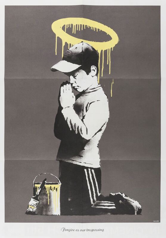 Banksy, ‘Forgive us our trespasses’, 2010, Posters, Offset lithograph printed in colours, Forum Auctions