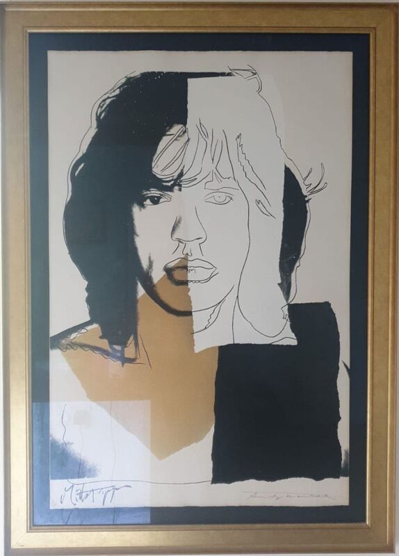 Andy Warhol, ‘Mick Jagger’, 1975, Print, Screenprint in colours, on Arches Aqarelle (Rough) paper, the full sheet., Yield Gallery