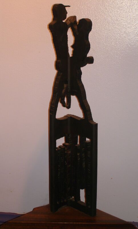 Chas Colburn, ‘The Dancers’, Sculpture, Steel Angle Iron on Padouk Wood, Zenith Gallery