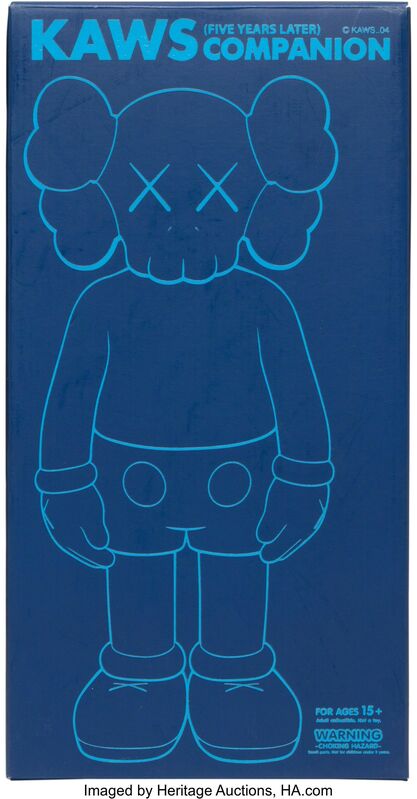 KAWS, ‘Five Years Later Companion (Glow in the Dark’, 2004, Sculpture, Painted cast vinyl, Heritage Auctions