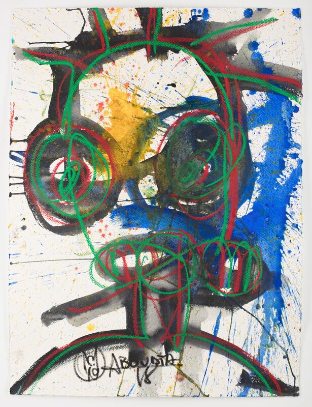 Aboudia, ‘Portraits des Nouchis’, 2019, Painting, Acrylic & oil pastel on paper, Jack Bell Gallery