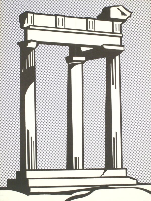 Roy Lichtenstein, ‘Temple with folds.’, 1964, Print, Offset Lithograph, ArtWise