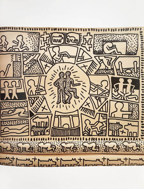 Keith Haring, ‘Keith Haring: A Memorial Exhibition (1990 Keith Haring announcement & catalog)’, 1990, Ephemera or Merchandise, Offset printed, Lot 180 Gallery