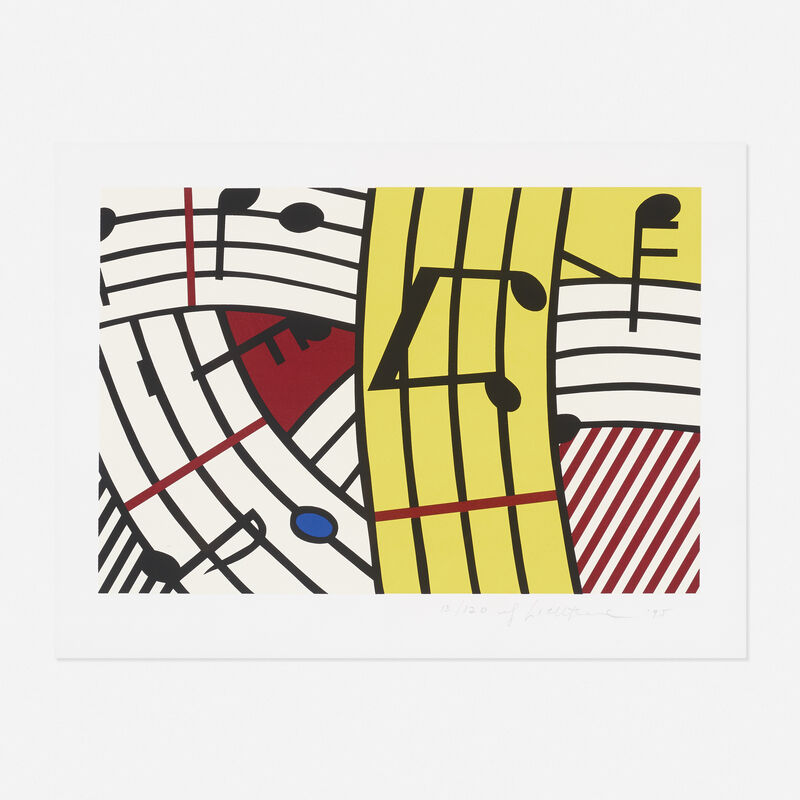 Roy Lichtenstein, ‘Composition IV’, 1995, Print, Screenprint in colors on BFK Rives, Rago/Wright/LAMA